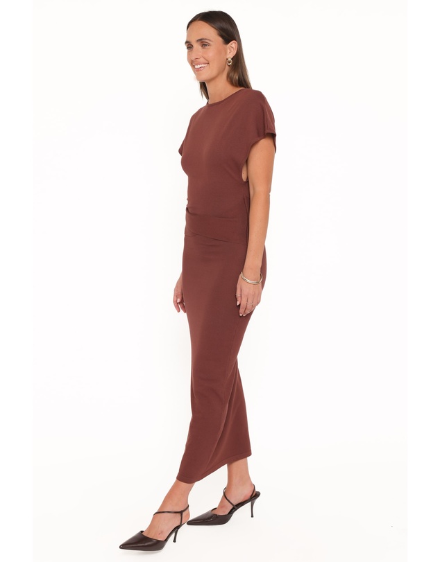 Petal & Pup - Carlina Midi Dress - Brown