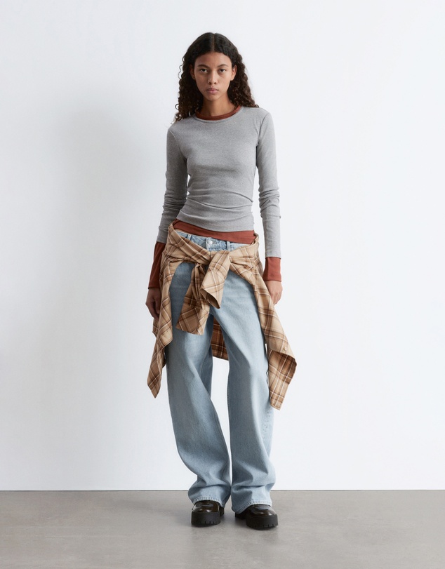 & Other Stories - Ribbed LS Top