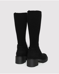Belle & Bloom - Tokyo Lights Rib Sock Boot