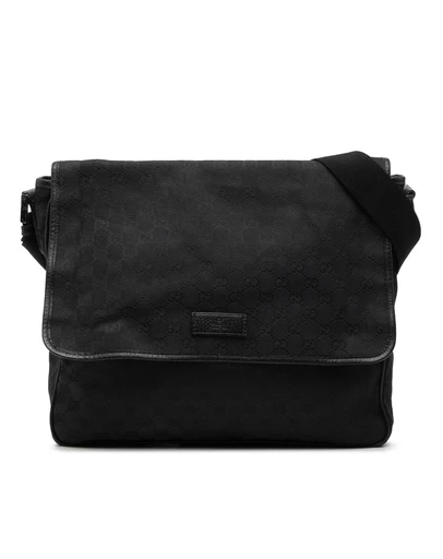 Pre-Loved by Azura Reborn - Pre-Loved GG Canvas Flap Messenger Bag