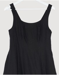 Revibe - Repaired AERE Fern Linen Maxi Dress - AU 10