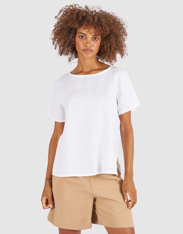 CAMIXA - Teena Linen T-shirt Top