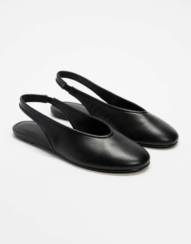 Atmos&Here - Marlowe Leather Sling Back Ballet Flats