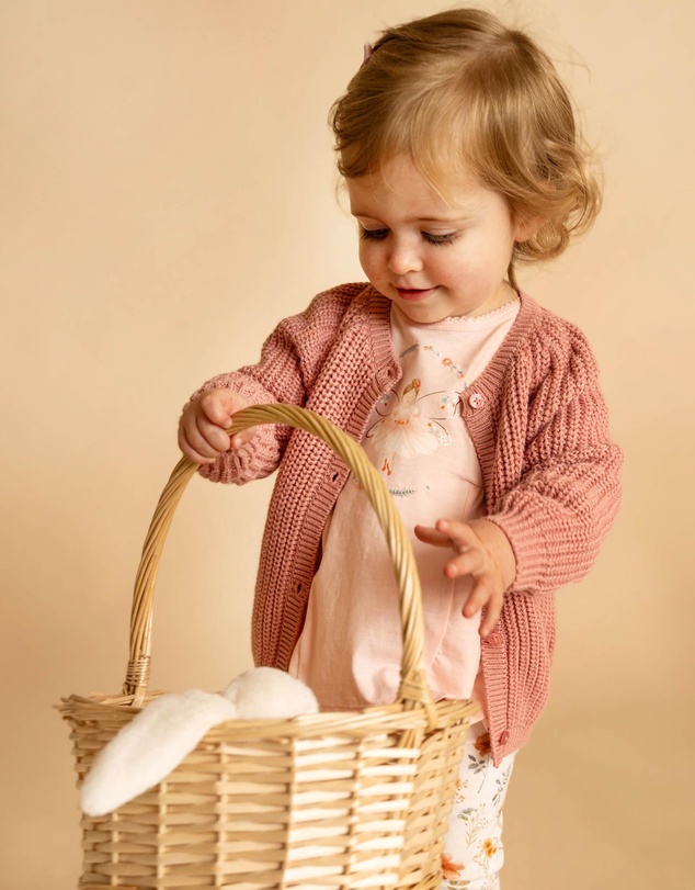 Bebe by Minihaha - Gemma Organic Chunky Rib Cardigan - Babies