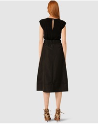SACHA DRAKE - Pleated A-Line Skirt