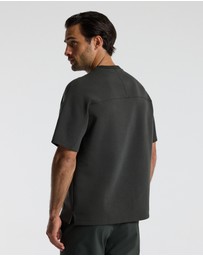 Calibre - Loose Fit Monogram Sweat T-shirt Khaki