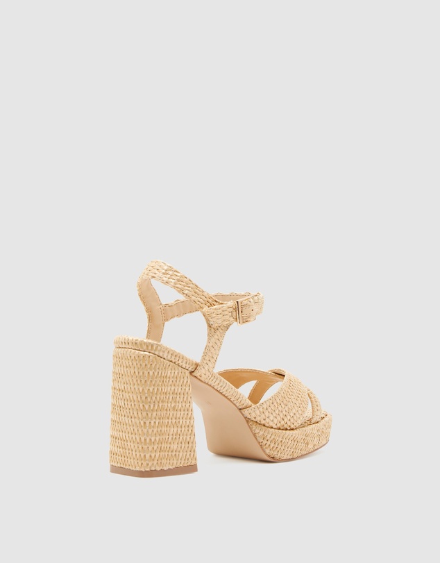 Oxford - Elly Raffia Weave Platform