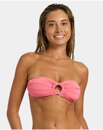 Roxy - Womens SD Beach Classics Bandeau Bikini Top