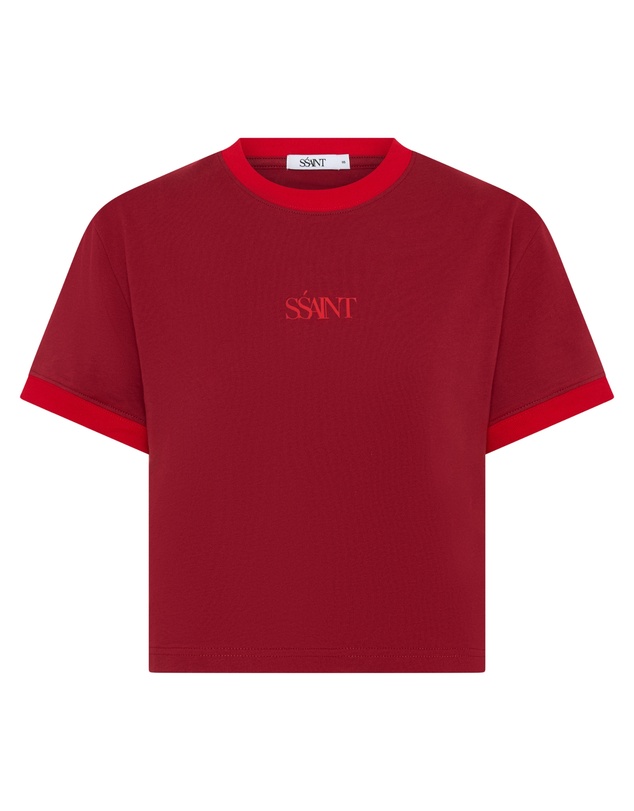 SSAINT - SŚAINT logo Baby Tee Red