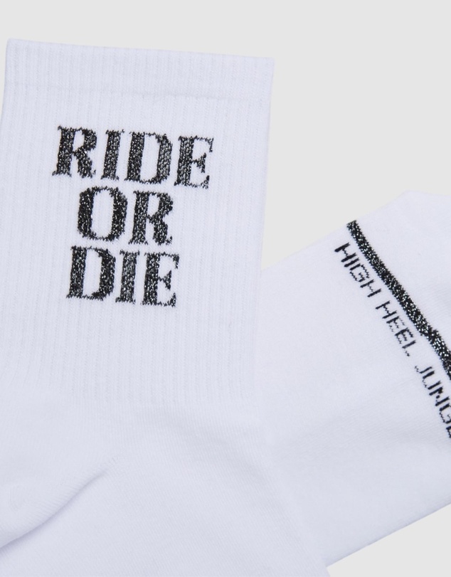 High Heel Jungle - Ride or Die Cotton Statement Socks