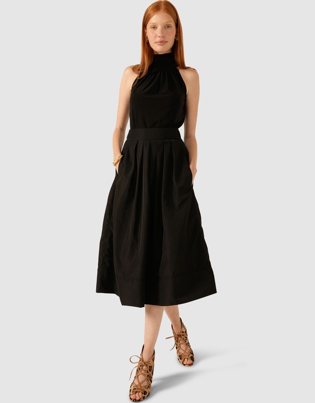 SACHA DRAKE - Pleated A-Line Skirt