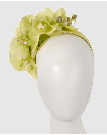 Max Alexander - Lime Orchid Racing Fascinator