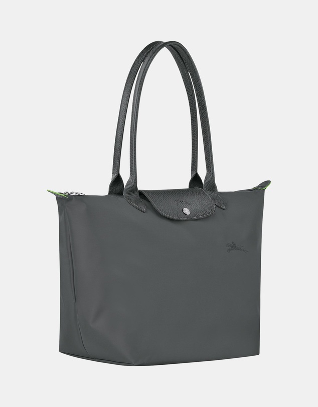 Longchamp - Le Pliage Green Canvas Shoulder Bag - Large