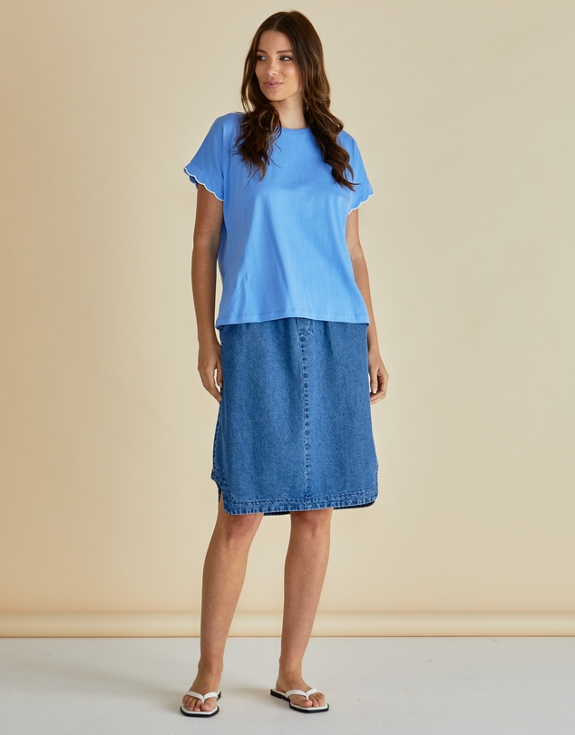 Betty Basics - Sloane Scallop Tee
