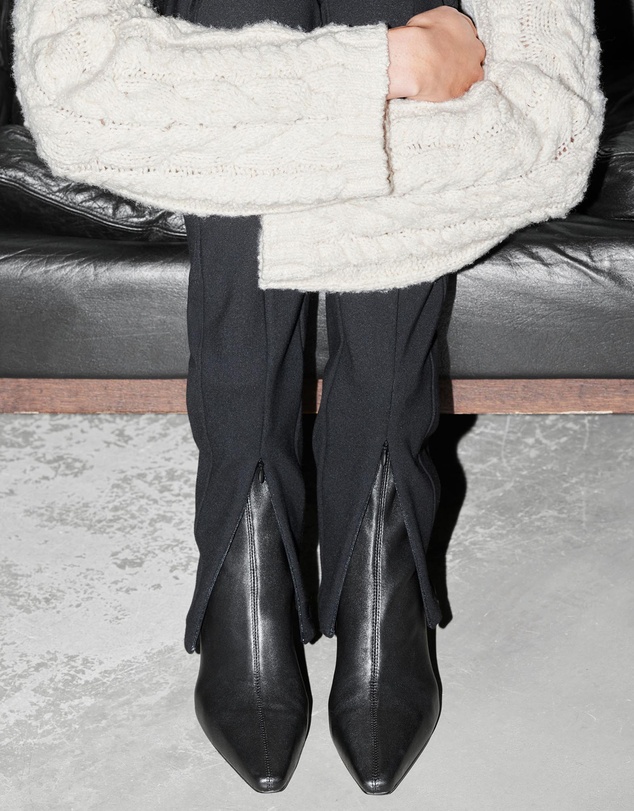 & Other Stories - Stretch-Leather Ankle Boots