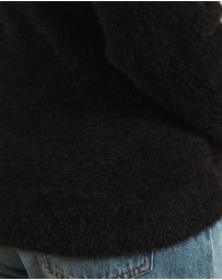 Atmos&Here Curvy - Cia Half Zipper Fluffy Turtleneck Sweater