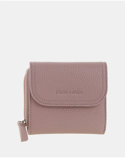 Pierre Cardin - Pierre Cardin Ladies Leather Tri-Fold Tab Wallet