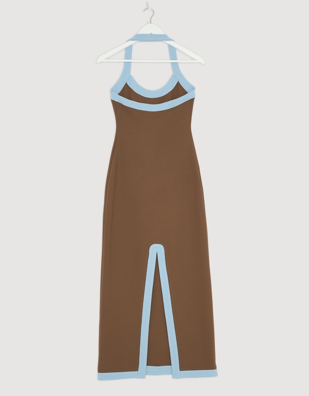 Revibe - Repaired BY JOHNNY. Colette Halter Midi Dress - AU 8