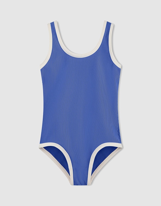 Zulu & Zephyr Mini - Mini Stripe Rib Scoop One Piece - Babies-Teens