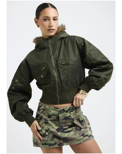 Neon Hart - Boston Hooded Puffer Jacket