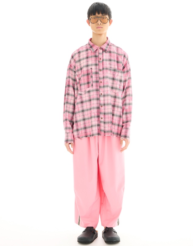 THE TALES - Washed Oversized Willow Check Shirt