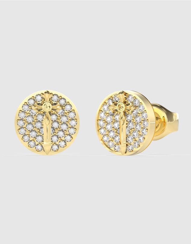GUESS - Gold-Tone Rebel Knight Stud Earring