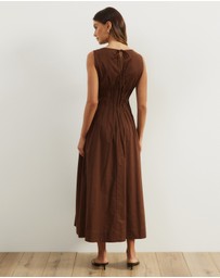 Atmos&Here - Anna Pintuck Maxi Dress