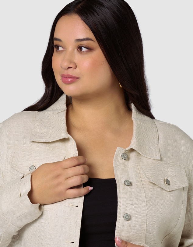 Something 4 Olivia - Lani Linen Utility Jacket