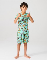 Kip&Co - KipCo x Mambo World Organic Cotton Short Sleeve Tee Short Pyjama Set - Kids