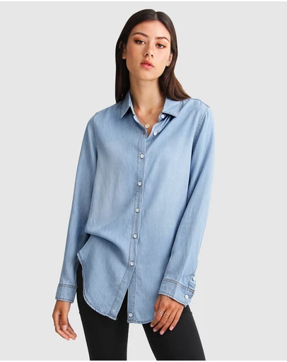 Belle & Bloom - Keep Me Wild Denim Top