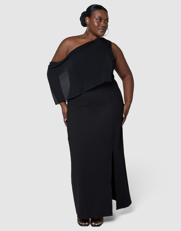 Sunday In The City - Bane Asymmetric Maxi Dress