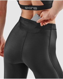 SKINS - SKINS Compression Women's Series-3 Clothing 400 Long Tight Black Star