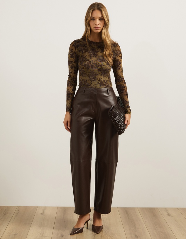 Atmos&Here - Lila Burnout Long Sleeve Top