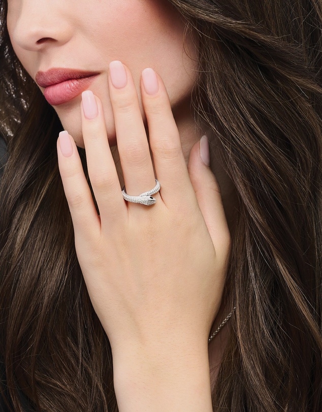 THOMAS SABO - Snake ring with white zirconia