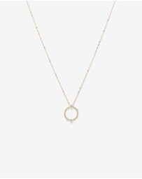 Michael Hill - Diamond Studded Circle Necklace in 10kt Yellow Gold