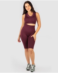 B Free Intimate Apparel - Seamless High Waist Long Biker Shorts