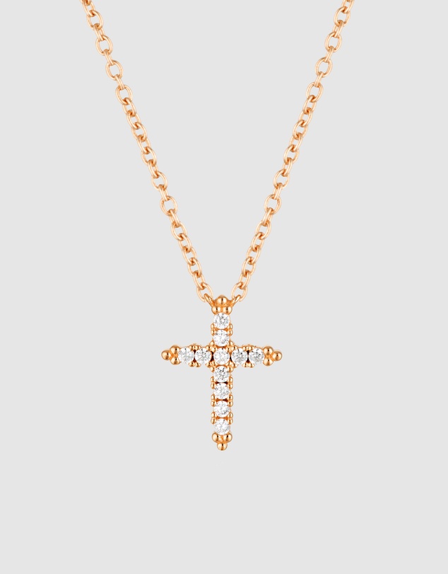 Georgini - Rock Star Cross Rose Gold Pendant