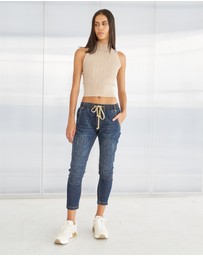 DRICOPER DENIM - Active Crystal Embellished Jeans