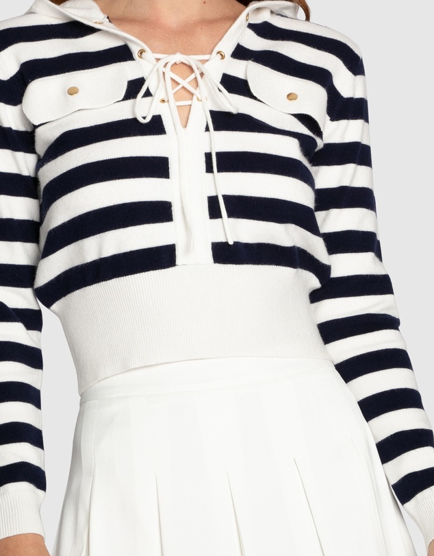 Belle & Bloom - Sail Away Striped Knit Top