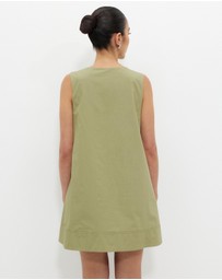 Calli - Poplin Swing Mini Dress
