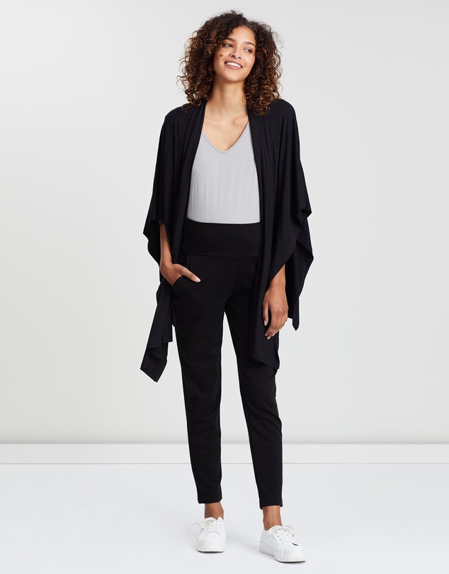 Angel Maternity - Maternity Soft Ponti Relax Fit Full Length Pants