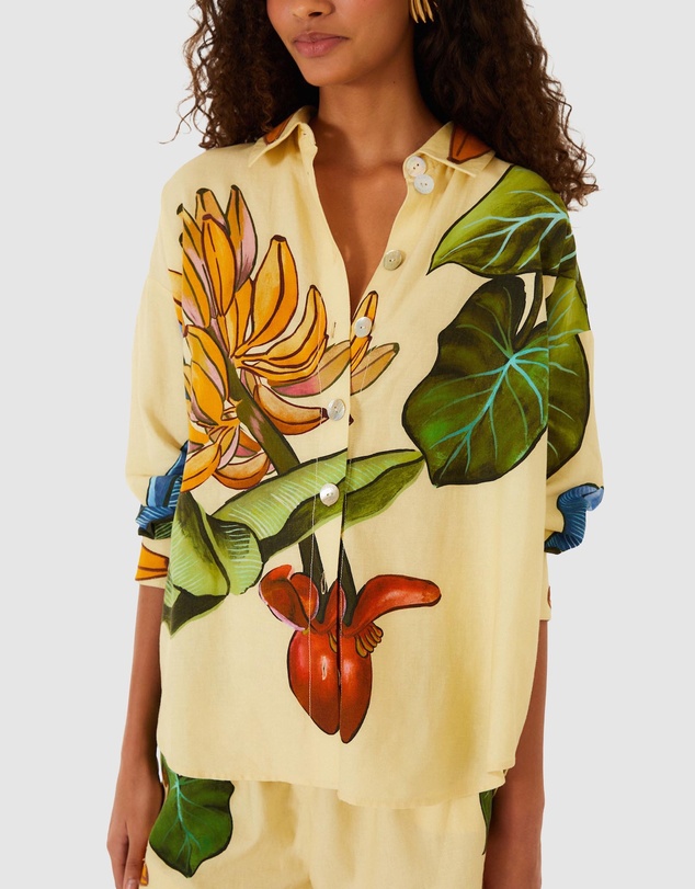 Farm Rio - Banana Grapes Yellow Shirt