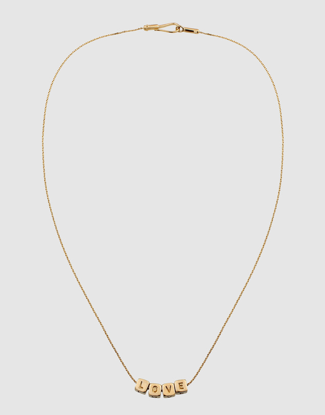 Elli Jewelry - Love Pendant Necklace in Gold-Plated 925 Silver