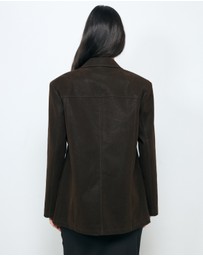 AERE - Drea Suede Look Blazer