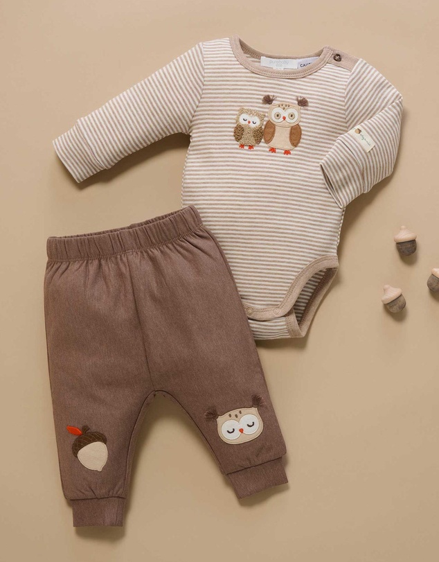 Purebaby - Thick Legging with Applique -Kids-Babies