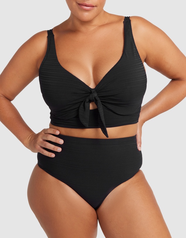 Artesands - Aria Black Cezanne Midriff Underwire Bikini Top