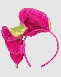 Max Alexander - Lime and Fuchsia Racing Fascinator