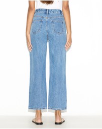 Dazie - Munich High Waisted Cropped Straight Leg Jeans
