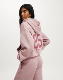 Cotton On - Graphic Boxy Fleece Hoodie