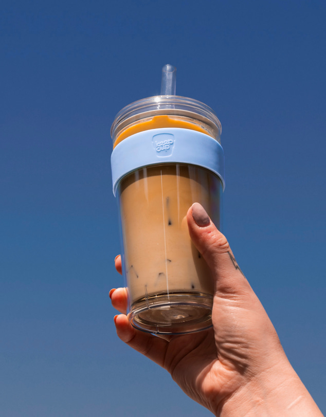 KeepCup - Longplay Cold Cup 16oz Reusable Coffee Cup with Boba Straw Lid